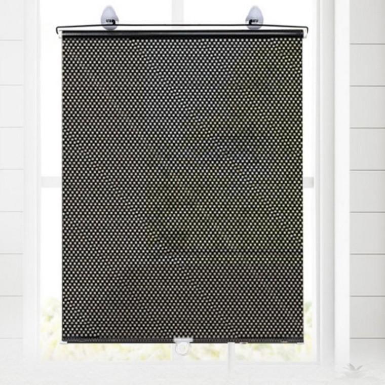 롤블라인드 도트블랙 65X125cm 방염블라인드 창문암막스크린