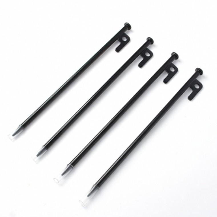 고강도 단조팩4p 30cm 블랙 타프팩 고강도텐트핀