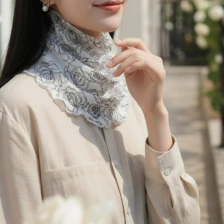 자외선차단 여성 쁘띠 목 스카프 얼굴 겸 페이스마스크 가리개