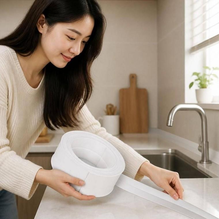 방수 테이프 싱크대 틈새 실리콘 보수 시트 곰팡이 차단