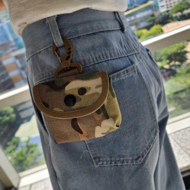 밀리터리 카라비너 미니백 파우치 키링