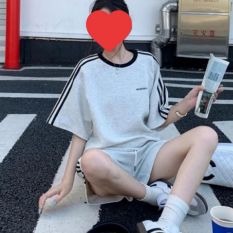 스포티 반팔 트레이닝 셋업세트