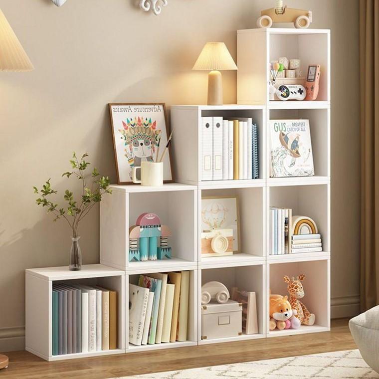 다용도 선반 미니 책꽂이 우드 조립식 수납장 원목 책장 3컬러