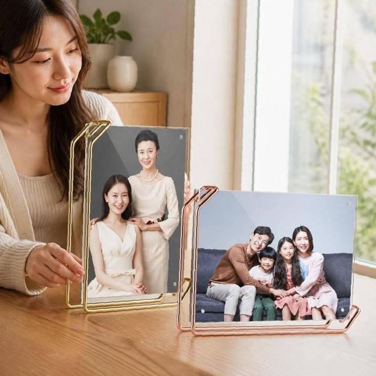 사진 대형 아크릴 소품 액자 포토 스탠드 자석 투명